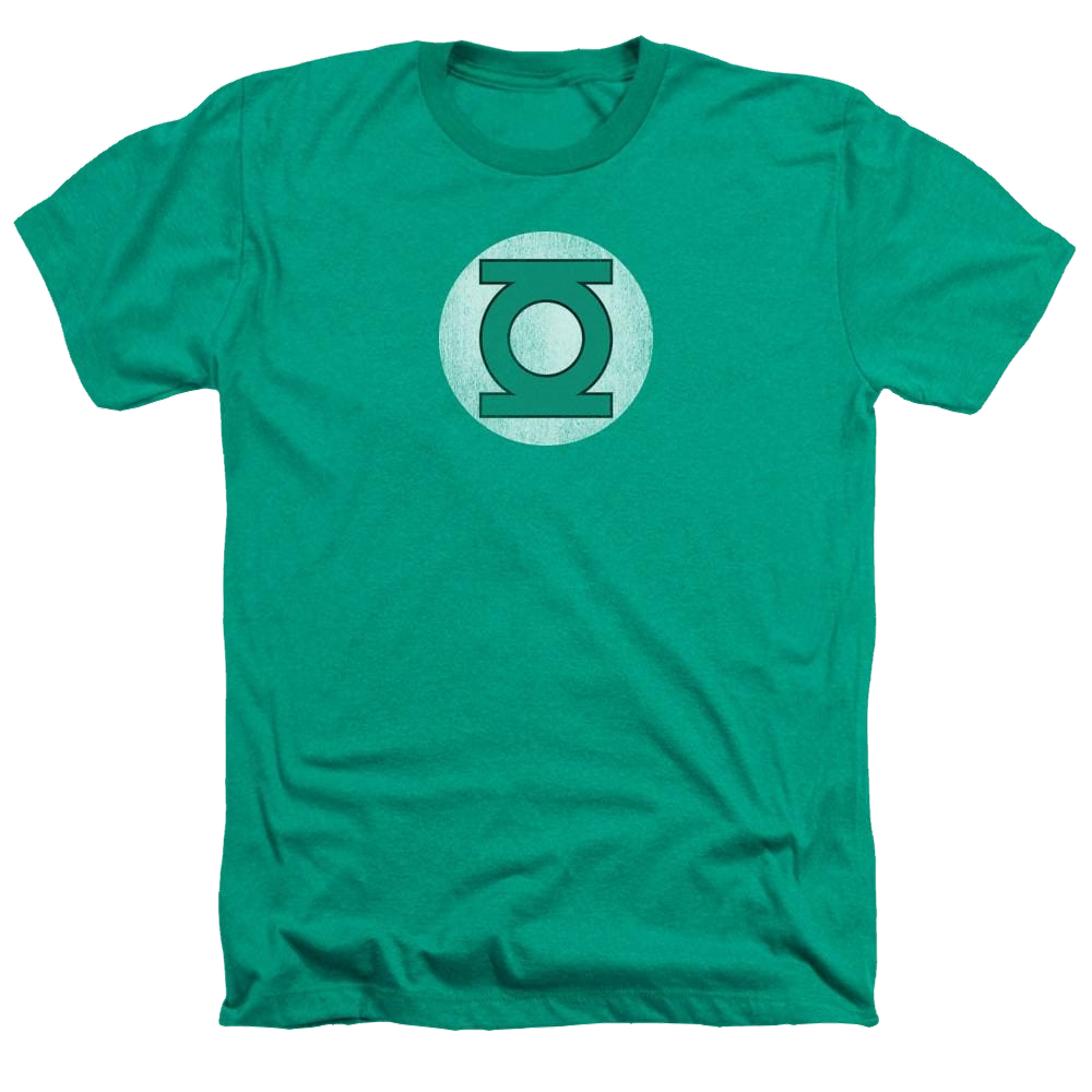 DC Comics Gl Logo Distressed - Men's Heather T-Shirt Men's Heather T-Shirt Green Lantern