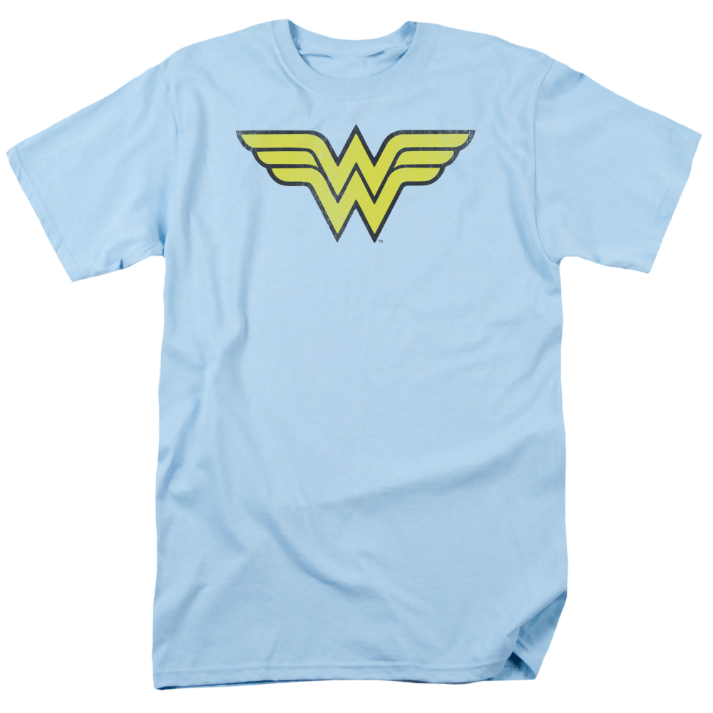 Wonder Woman Ww Logo Distressed - Men's Regular Fit T-Shirt Men's Regular Fit T-Shirt Wonder Woman