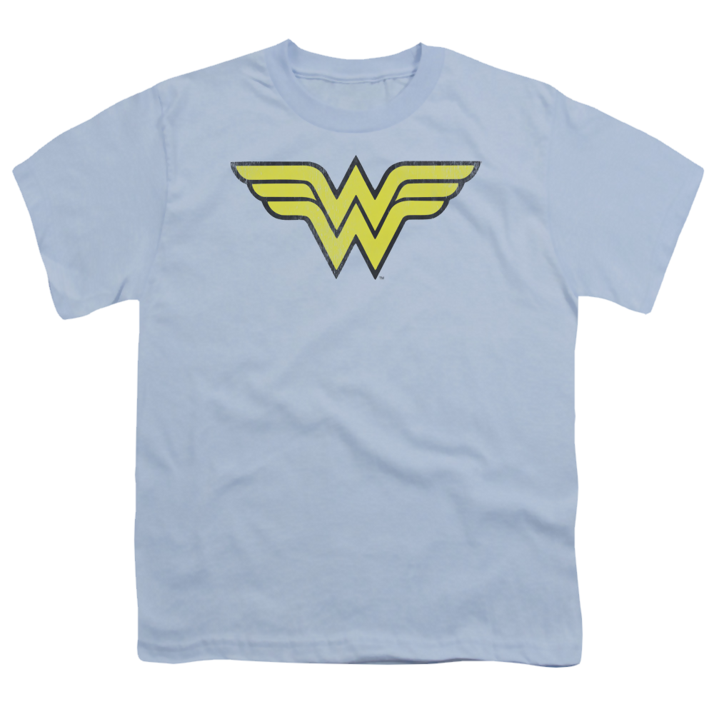 Wonder Woman Ww Logo Distressed - Youth T-Shirt Youth T-Shirt (Ages 8-12) Wonder Woman