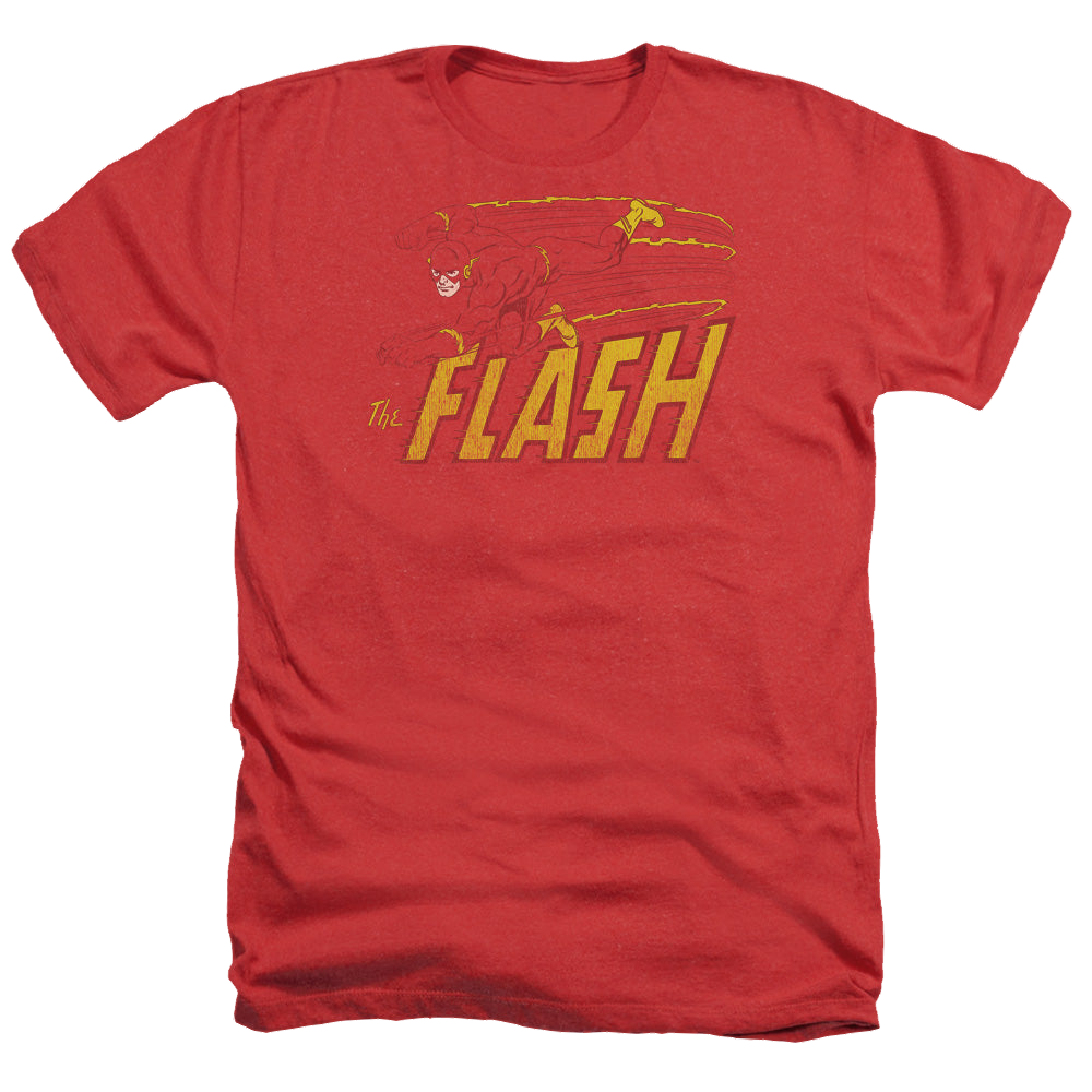 Flash, The Flash Speed Distressed - Men's Heather T-Shirt Men's Heather T-Shirt The Flash