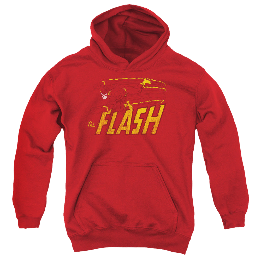 Flash, The Flash Speed Distressed - Youth Hoodie Youth Hoodie (Ages 8-12) The Flash