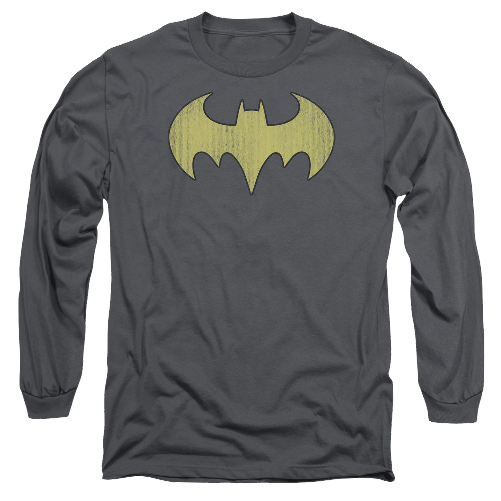 Batgirl Batgirl Logo Distressed - Men's Long Sleeve T-Shirt Men's Long Sleeve T-Shirt Batman
