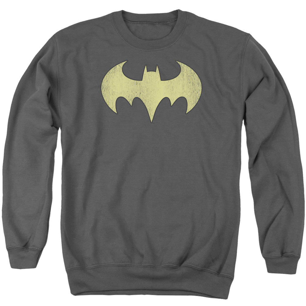 Batgirl Batgirl Logo Distressed - Men's Crewneck Sweatshirt Men's Crewneck Sweatshirt Batman