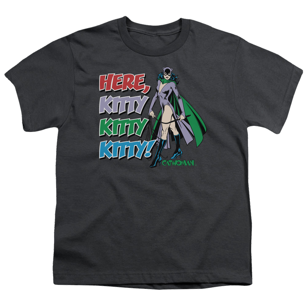 Catwoman Here Kitty - Youth T-Shirt Youth T-Shirt (Ages 8-12) Catwoman