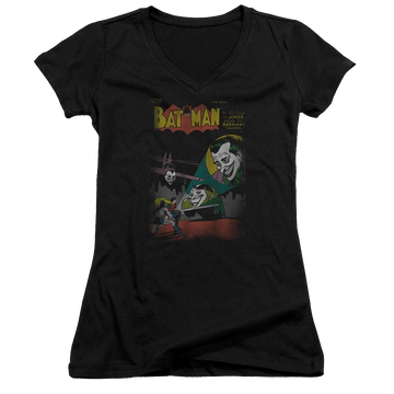 DC Comics Wrong Signal - Juniors V-Neck T-Shirt Juniors V-Neck T-Shirt Batman