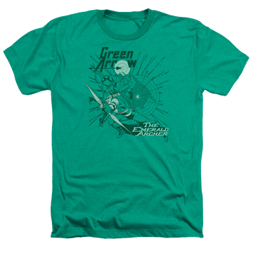 Green Arrow The Emerald Archer - Men's Heather T-Shirt Men's Heather T-Shirt Green Arrow