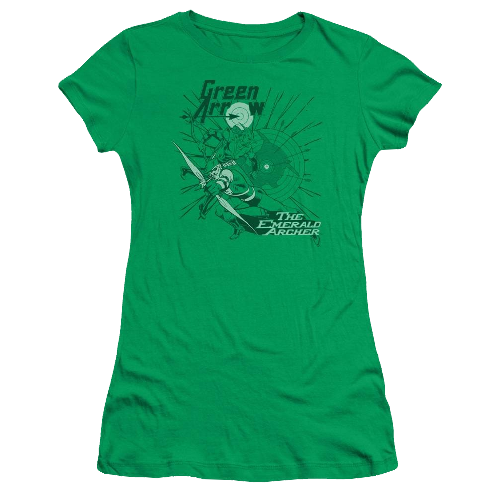 DC Comics The Emerald Archer - Juniors T-Shirt Juniors T-Shirt Green Arrow