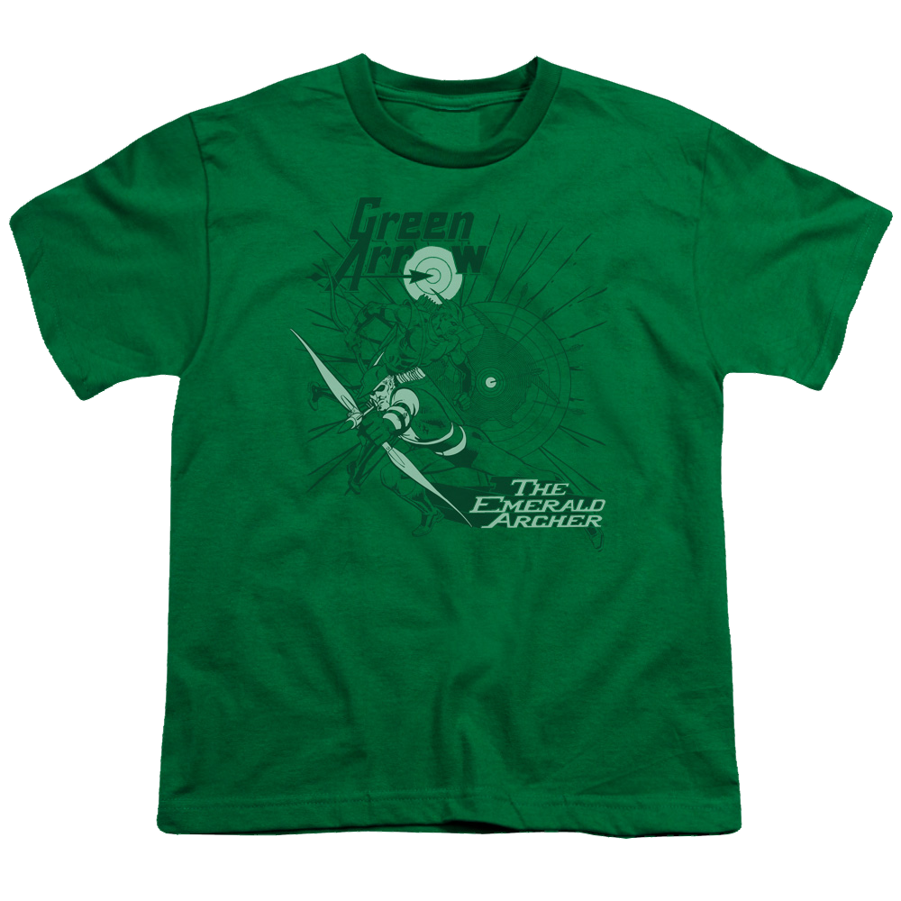 Green Arrow The Emerald Archer - Youth T-Shirt Youth T-Shirt (Ages 8-12) Green Arrow