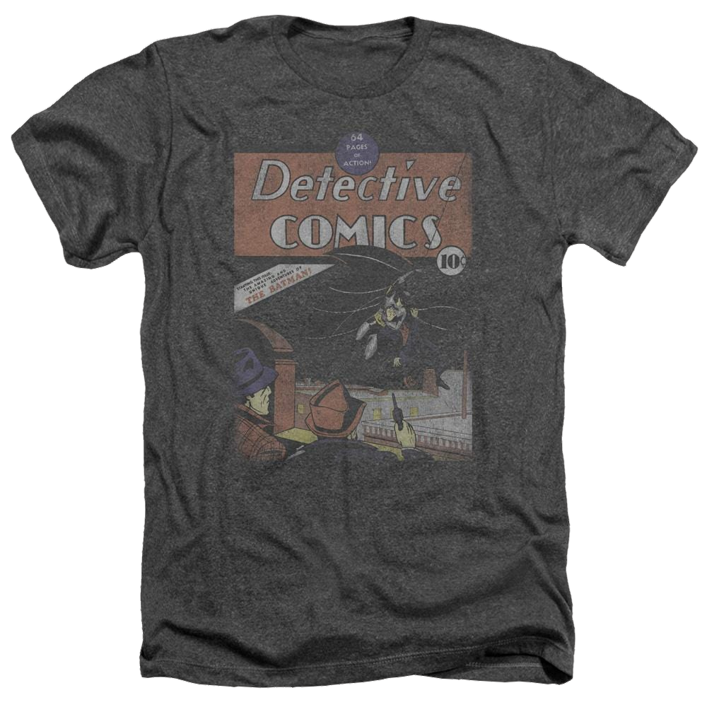 DC Comics Detective #27 Distressed - Men's Heather T-Shirt Men's Heather T-Shirt Superman