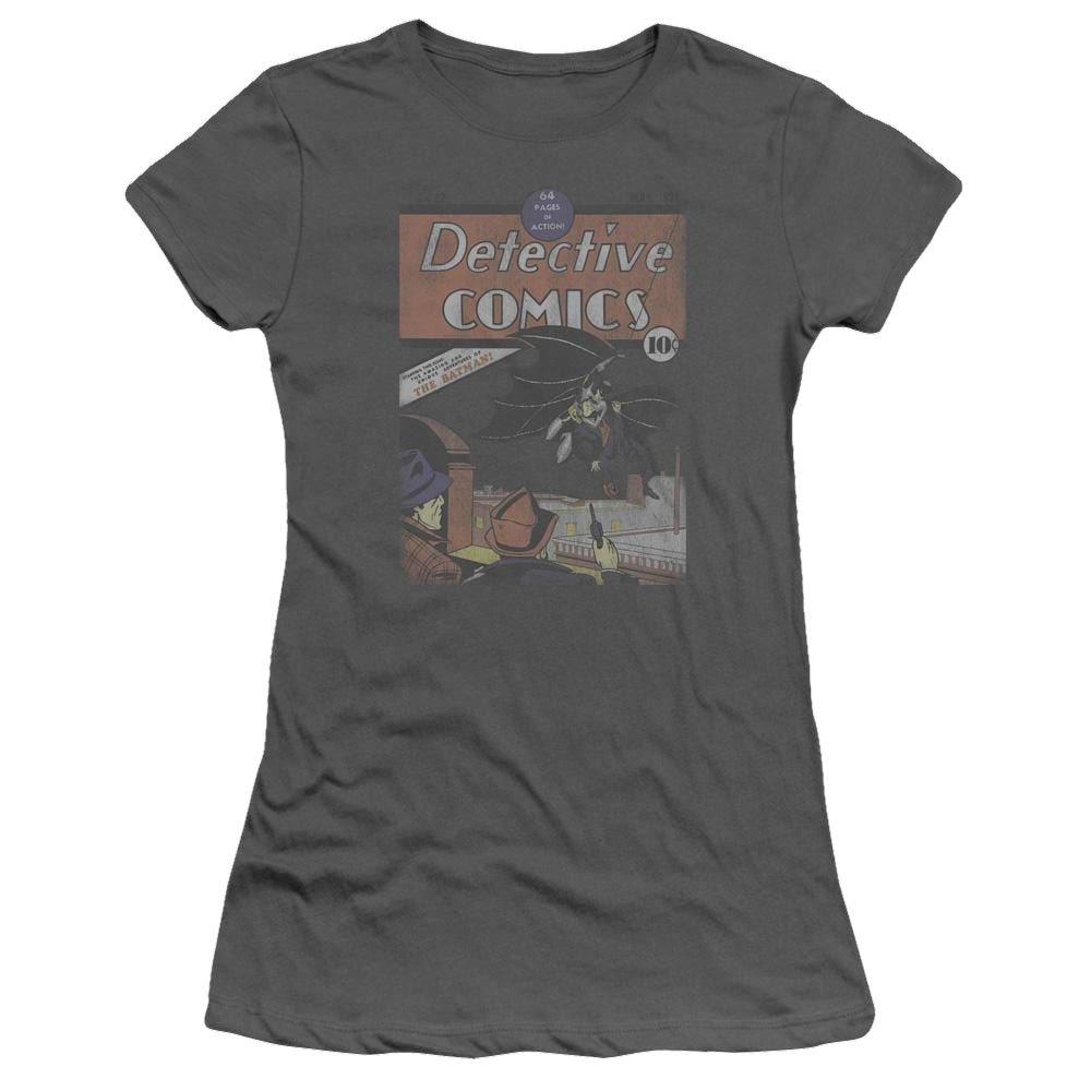 DC Comics Detective #27 Distressed - Juniors T-Shirt Juniors T-Shirt Superman