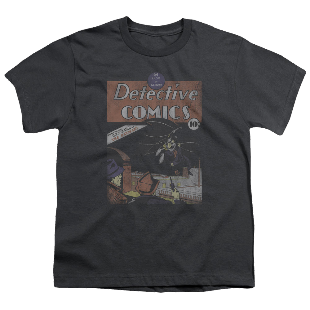 Superman Detective #27 Distressed - Youth T-Shirt Youth T-Shirt (Ages 8-12) Superman