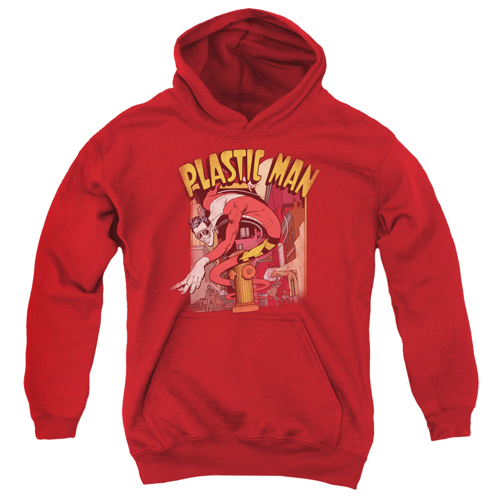 Plastic Man Plastic Man Street - Youth Hoodie Youth Hoodie (Ages 8-12) Plastic Man