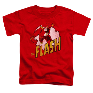Red toddler t-shirt with The Flash graphic
