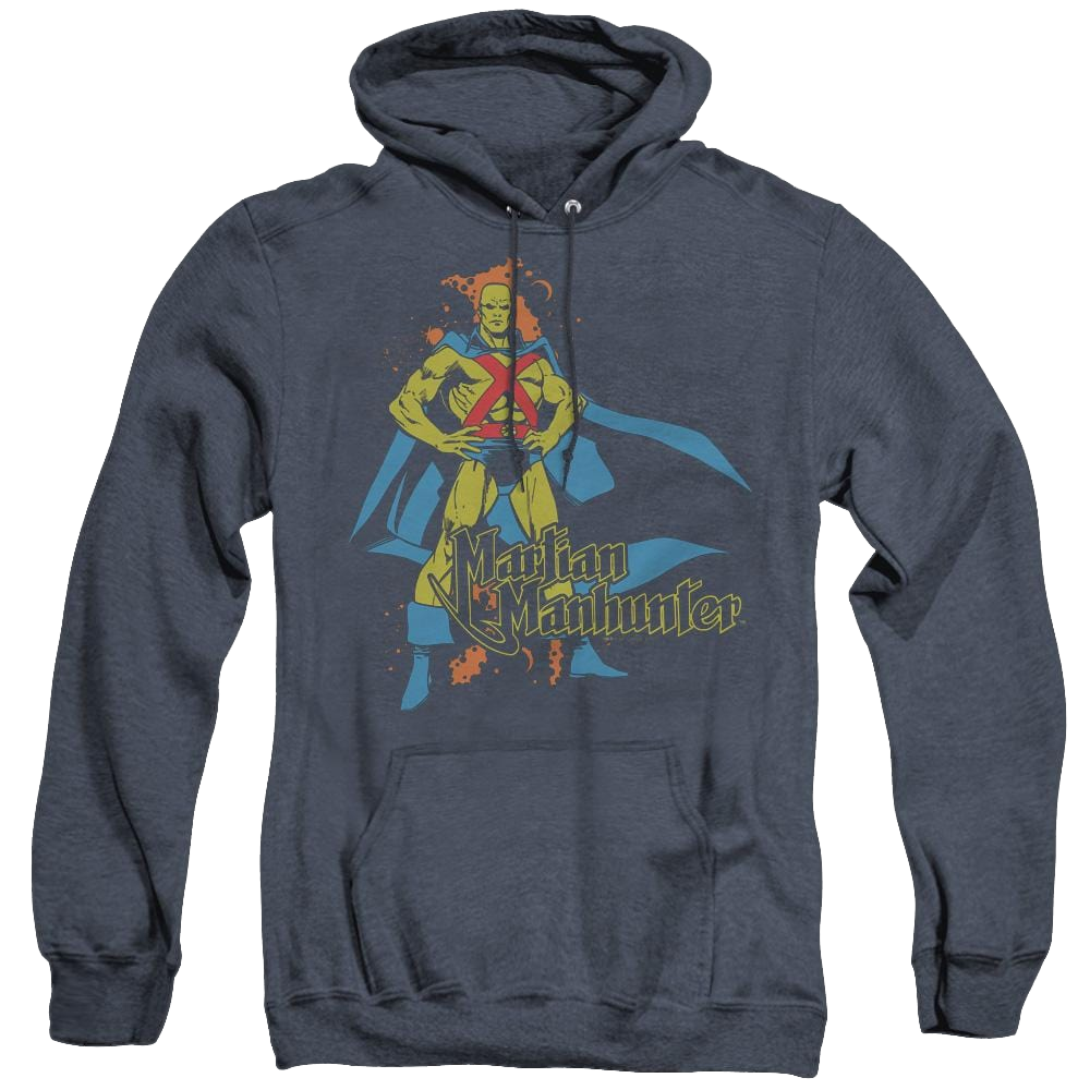 Martian Manhunter Martian Manhunter - Heather Pullover Hoodie Heather Pullover Hoodie Martian Manhunter