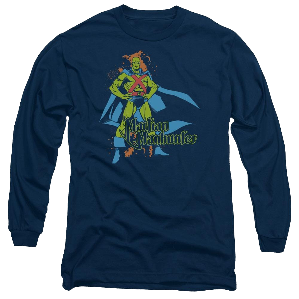 DC Comics Martian Manhunter - Men's Long Sleeve T-Shirt Men's Long Sleeve T-Shirt Martian Manhunter