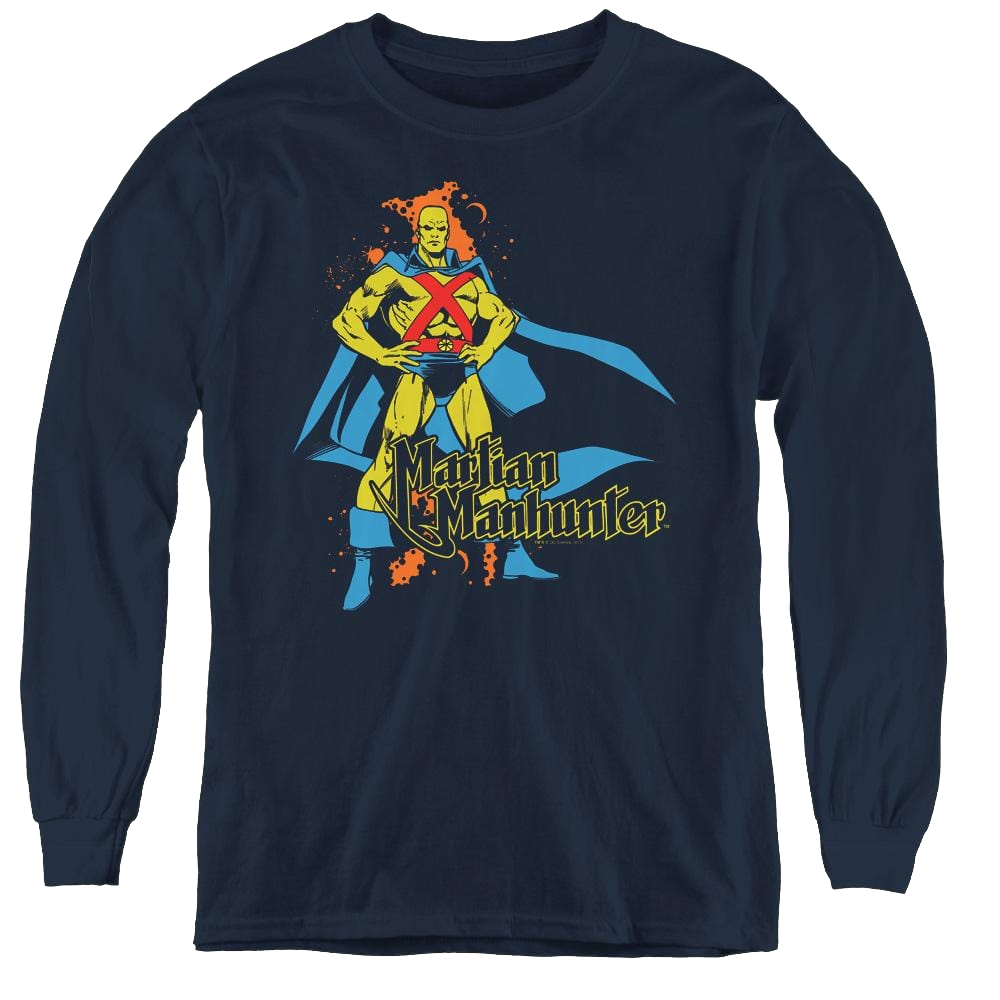Martian Manhunter Martian Manhunter - Youth Long Sleeve T-Shirt Youth Long Sleeve T-Shirt Martian Manhunter