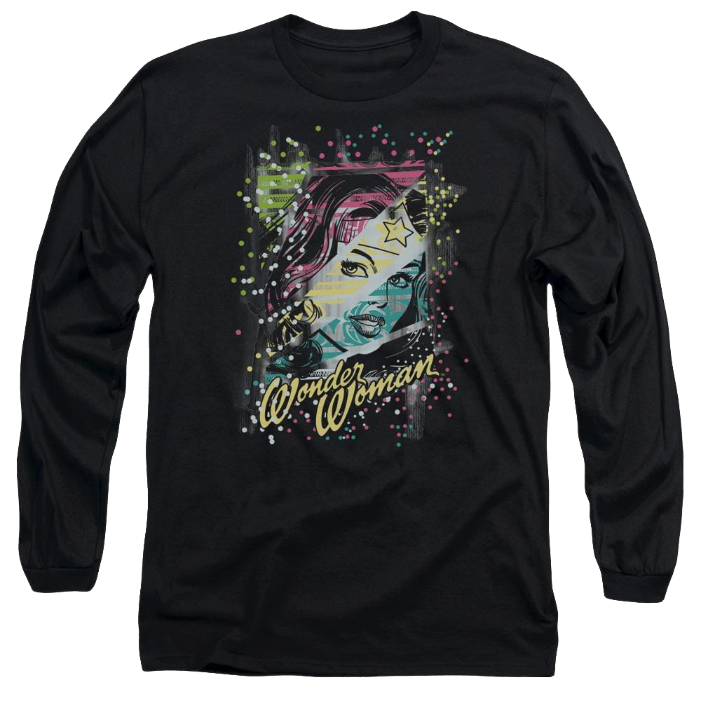 DC Comics Color Block - Men's Long Sleeve T-Shirt Men's Long Sleeve T-Shirt Wonder Woman
