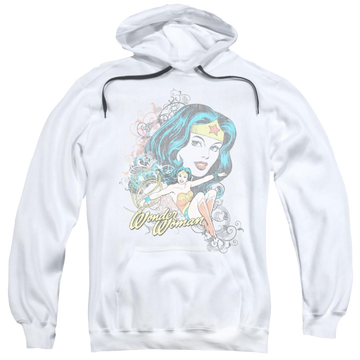 DC Comics Wonder Scroll - Pullover Hoodie Pullover Hoodie Wonder Woman