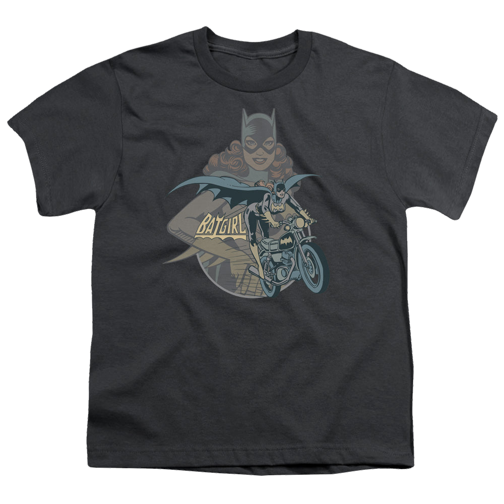 Batgirl Batgirl Biker - Youth T-Shirt Youth T-Shirt (Ages 8-12) Batman