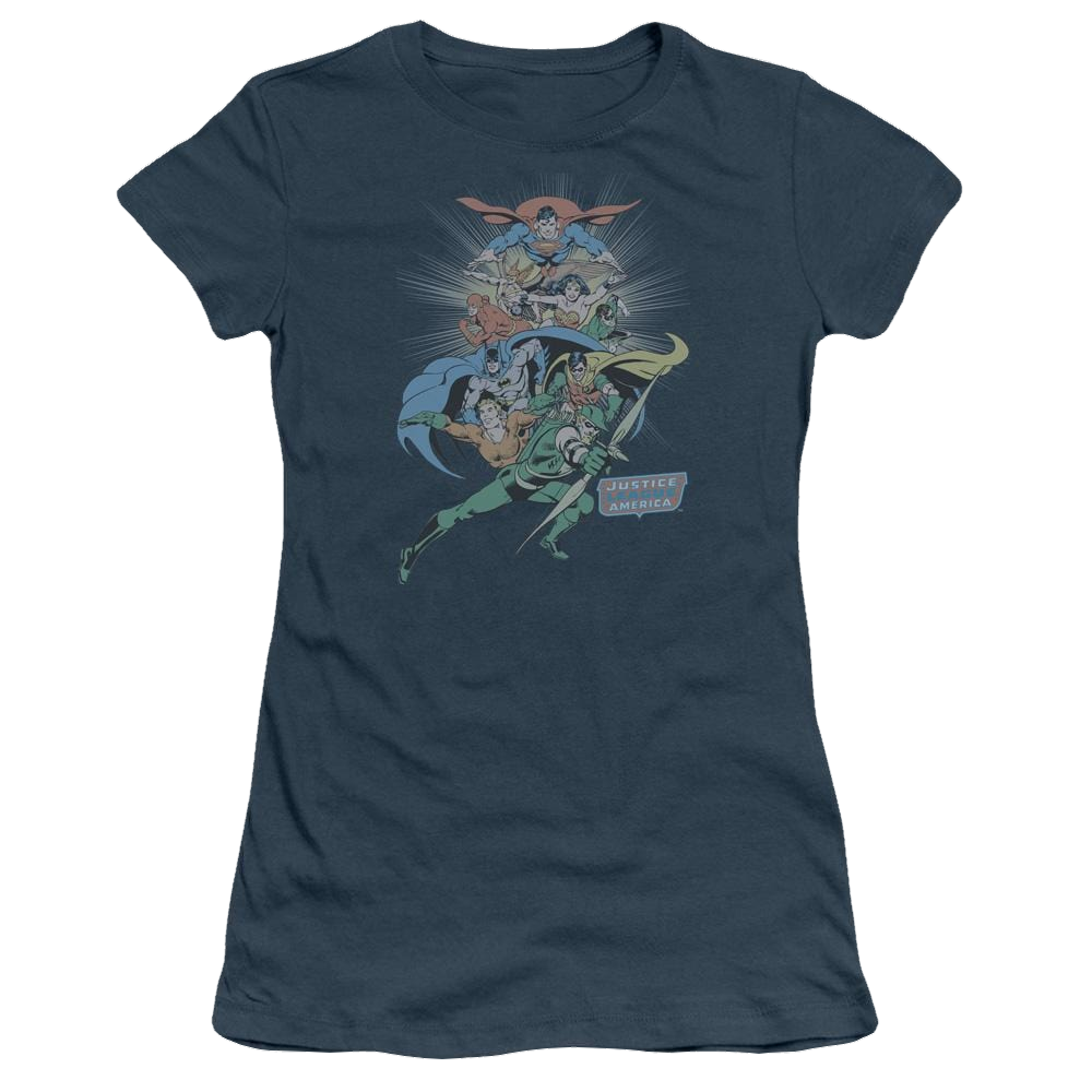 DC Comics In League - Juniors T-Shirt Juniors T-Shirt Justice League