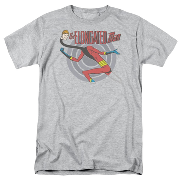 Athletic heather men's regular fit t-shirt with DC Comics Elongated Man graphic