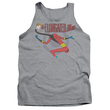 Athletic heather men's tank with DC Comics Elongated Man graphic