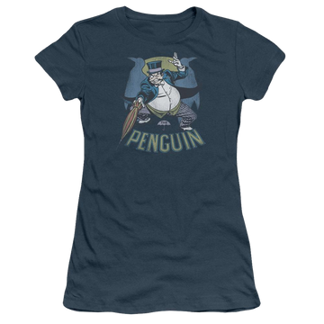 Indigo juniors t-shirt with DC Comics The Penguin graphic