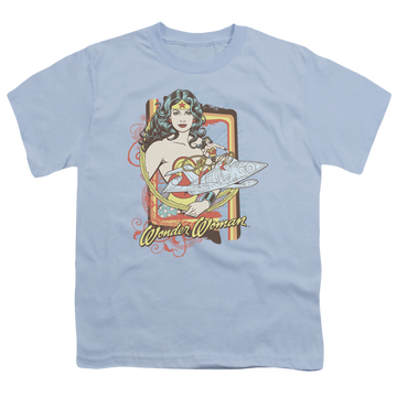 Wonder Woman Invisible Jet - Youth T-Shirt Youth T-Shirt (Ages 8-12) Wonder Woman