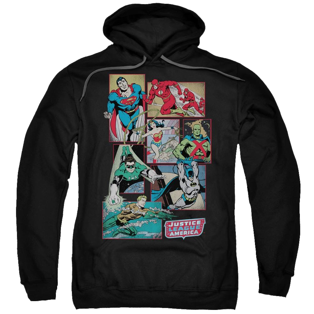 DC Comics Justice League Boxes - Pullover Hoodie Pullover Hoodie Justice League