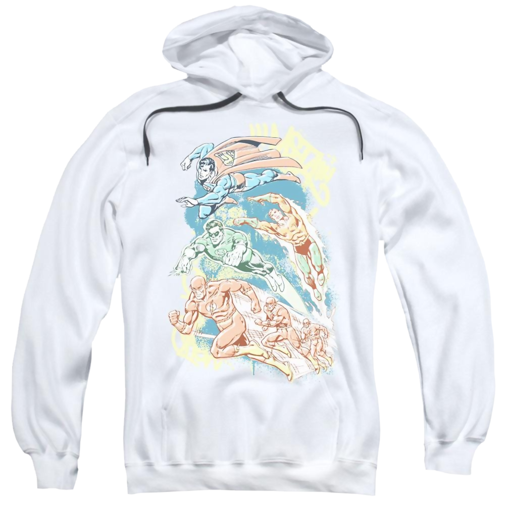 DC Comics Halftone League - Pullover Hoodie Pullover Hoodie Justice League