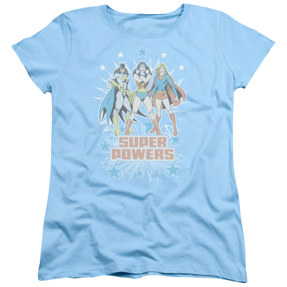 DC Comics Super Powers X3 - Women's T-Shirt Women's T-Shirt Justice League