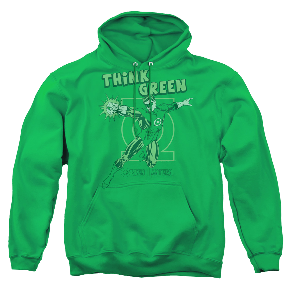 Green Lantern Think Green - Pullover Hoodie Pullover Hoodie Green Lantern