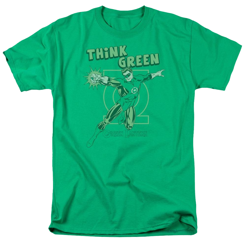 DC Comics Think Green - Men's Regular Fit T-Shirt Men's Regular Fit T-Shirt Green Lantern