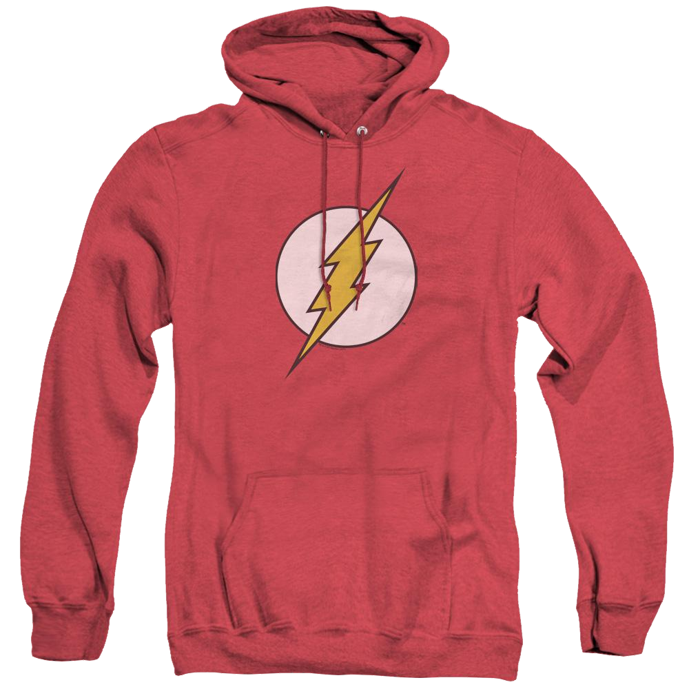 Flash, The Flash Logo - Heather Pullover Hoodie Heather Pullover Hoodie The Flash