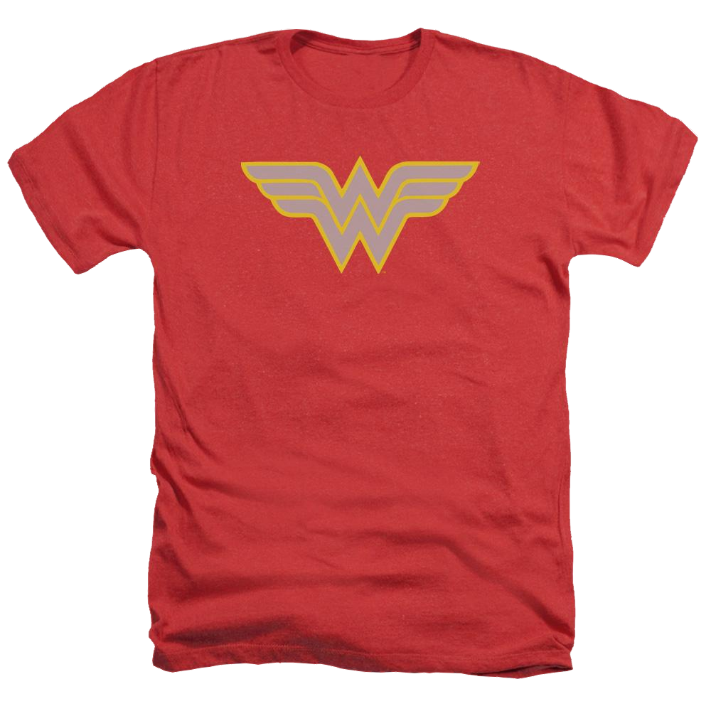 DC Comics Ww Logo - Men's Heather T-Shirt Men's Heather T-Shirt Wonder Woman