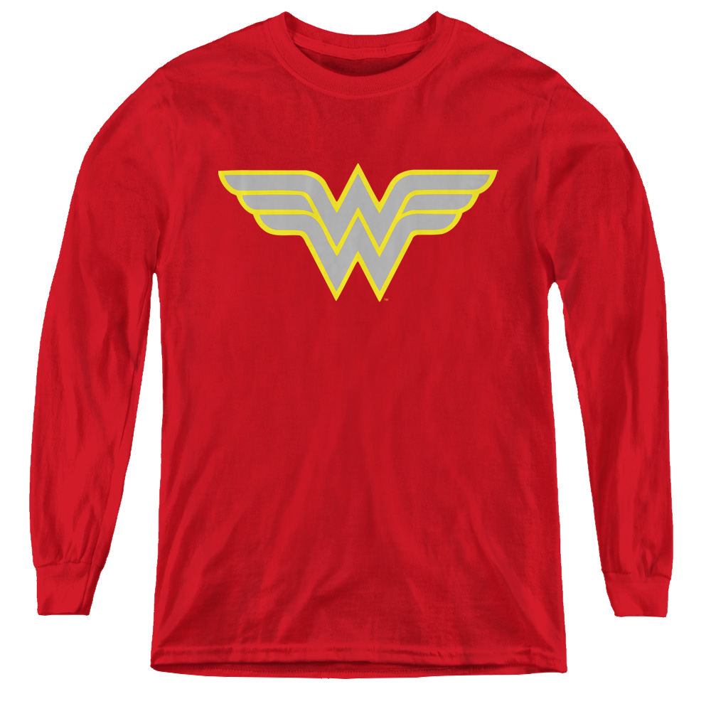 Wonder Woman Ww Logo - Youth Long Sleeve T-Shirt Youth Long Sleeve T-Shirt Wonder Woman
