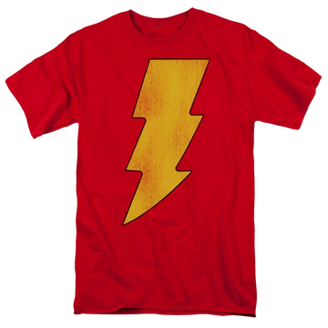 DC Comics Shazam Logo Distressed - Men's Regular Fit T-Shirt Men's Regular Fit T-Shirt Shazam