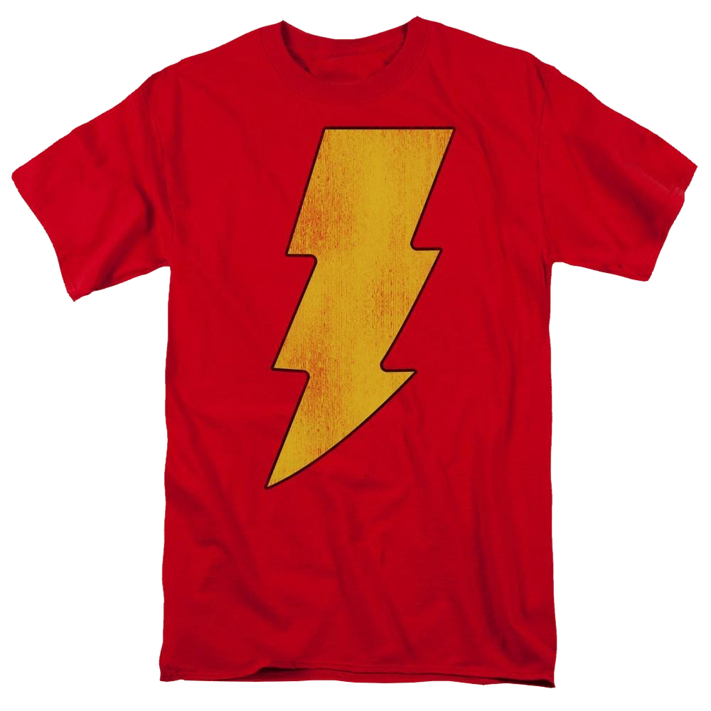 DC Comics Shazam Logo Distressed - Men's Regular Fit T-Shirt Men's Regular Fit T-Shirt Shazam