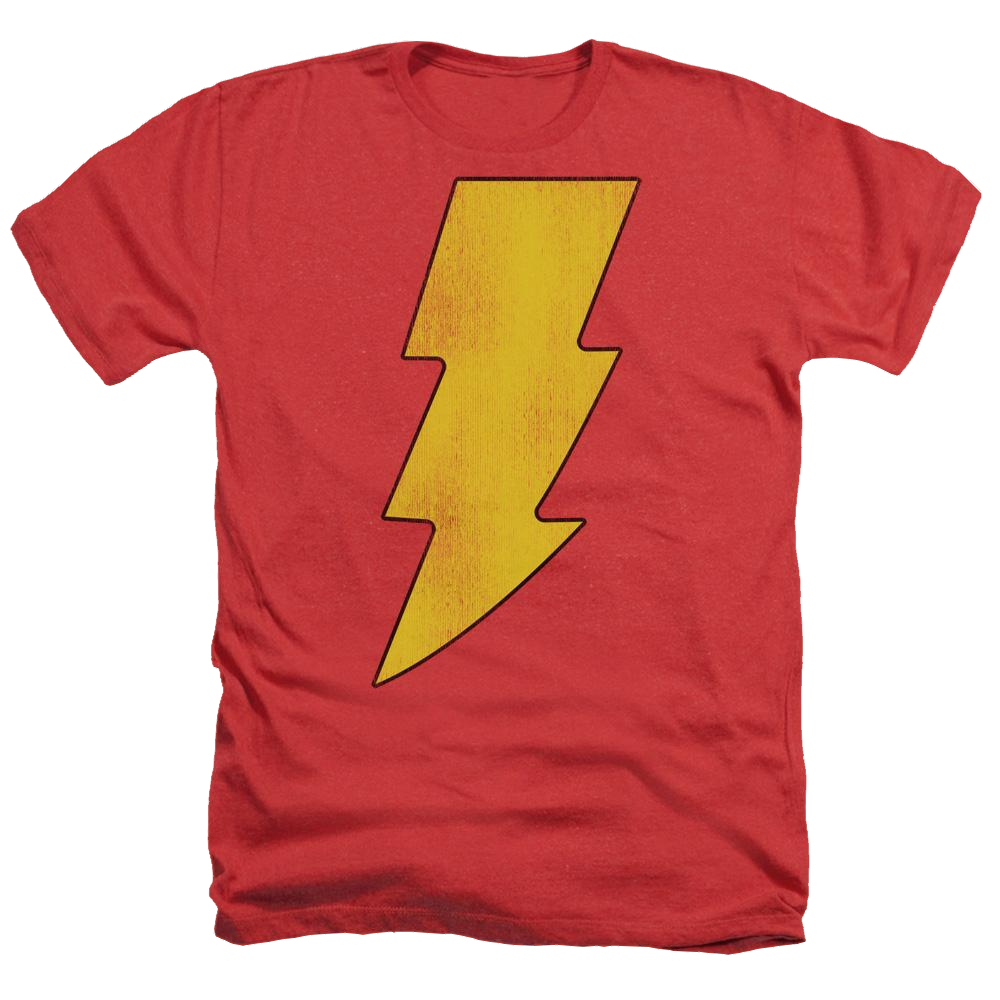 DC Comics Shazam Logo Distressed - Men's Heather T-Shirt Men's Heather T-Shirt Shazam
