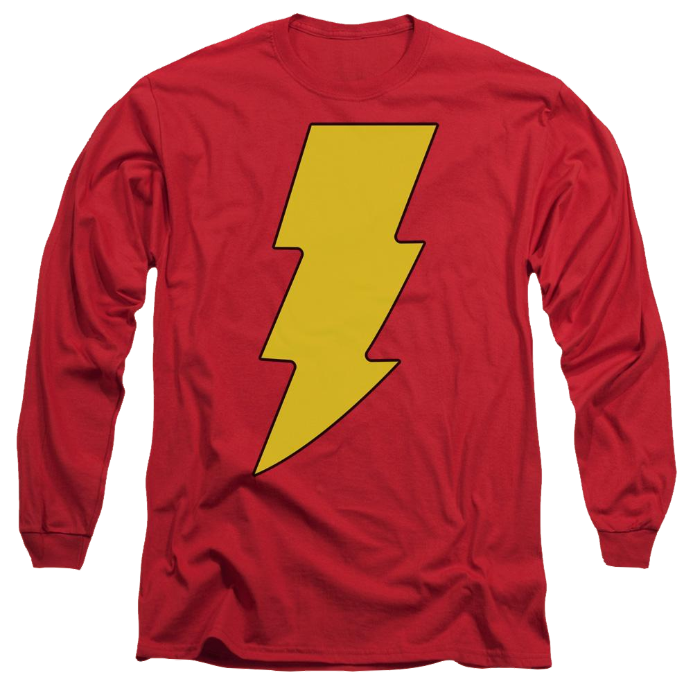 DC Comics Shazam Logo - Men's Long Sleeve T-Shirt Men's Long Sleeve T-Shirt Shazam