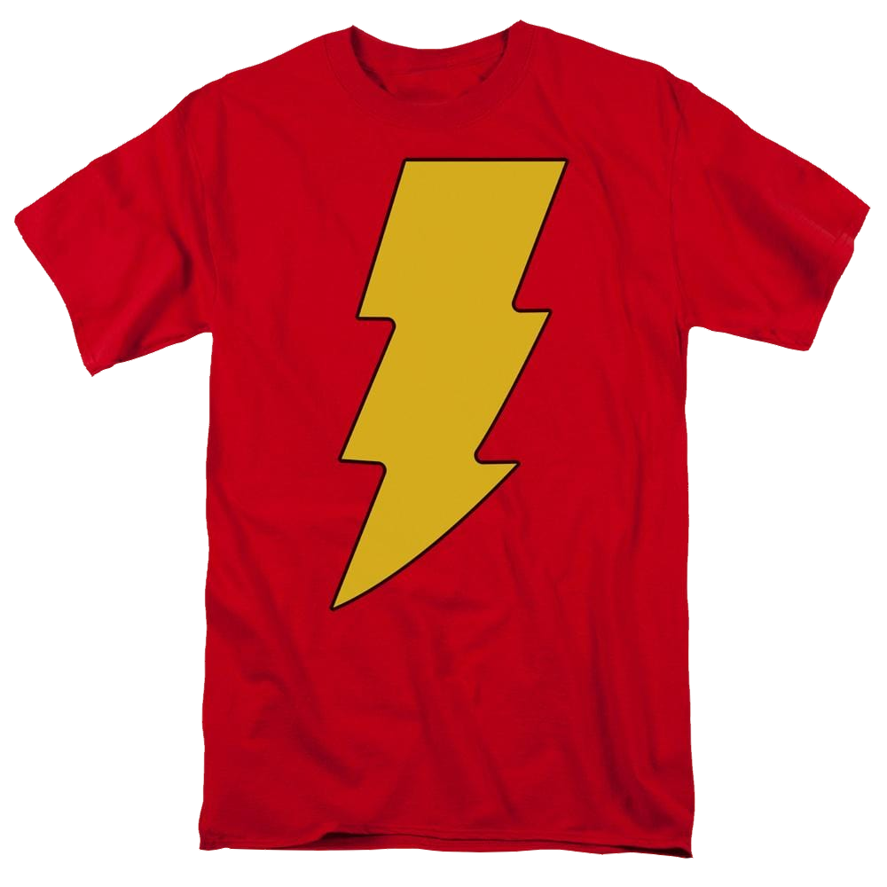 DC Comics Shazam Logo - Men's Regular Fit T-Shirt Men's Regular Fit T-Shirt Shazam