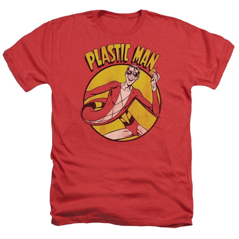 DC Comics Plastic Man - Men's Heather T-Shirt Men's Heather T-Shirt Plastic Man