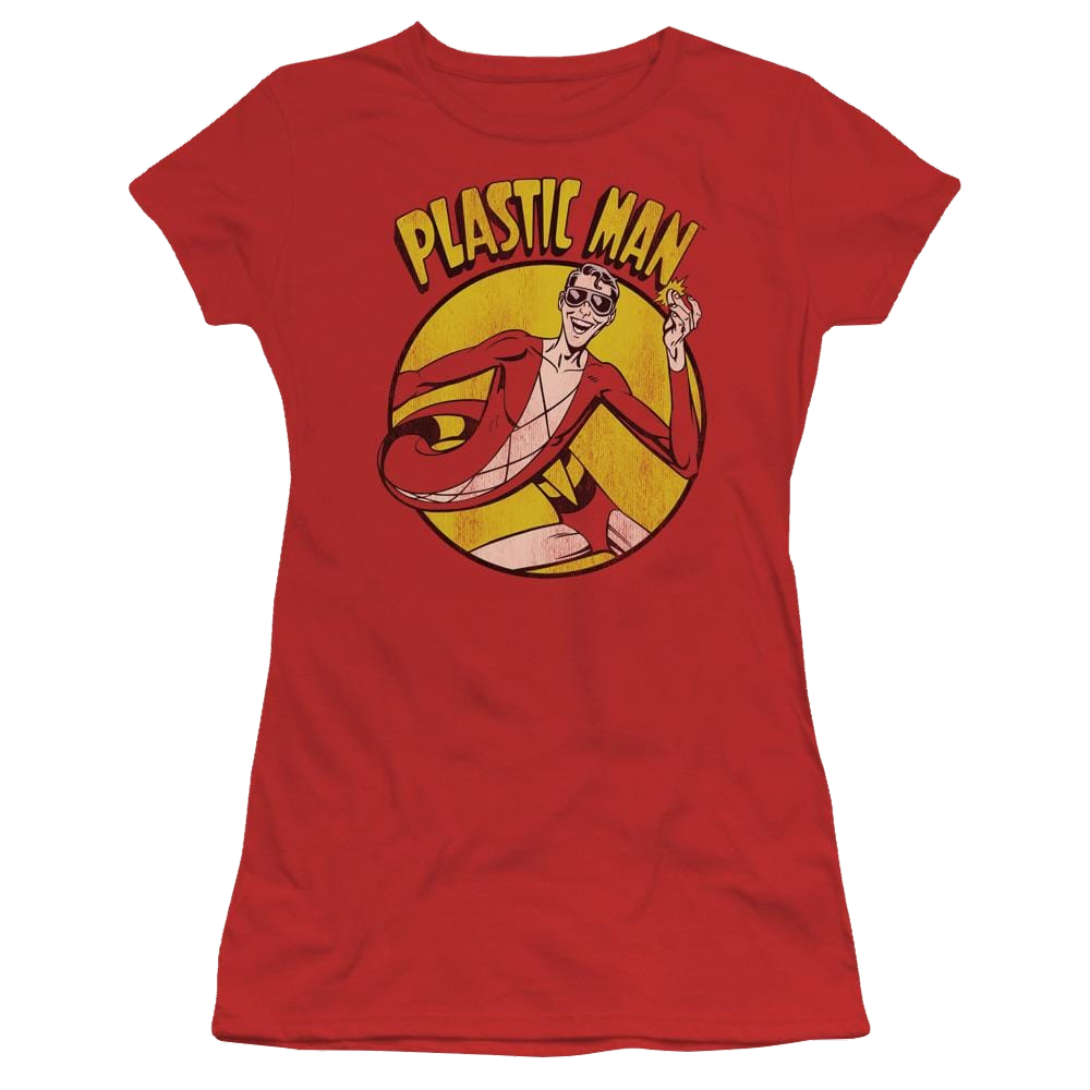 DC Comics Plastic Man - Juniors T-Shirt Juniors T-Shirt Plastic Man