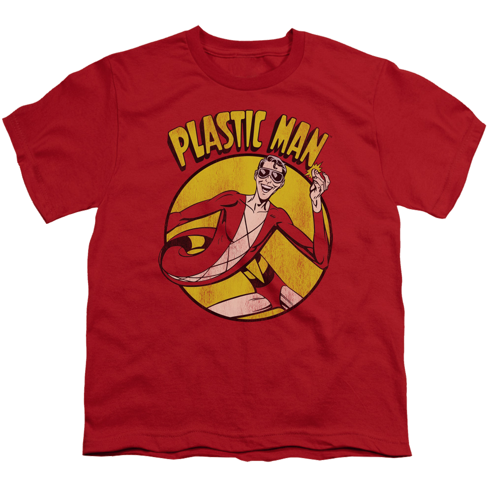 Plastic Man Plastic Man - Youth T-Shirt Youth T-Shirt (Ages 8-12) Plastic Man
