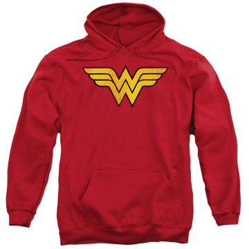 DC Comics Wonder Woman Logo Dist - Pullover Hoodie Pullover Hoodie Wonder Woman