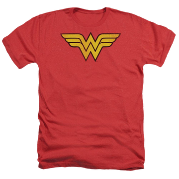 DC Comics Wonder Woman Logo Dist - Men's Heather T-Shirt Men's Heather T-Shirt Wonder Woman