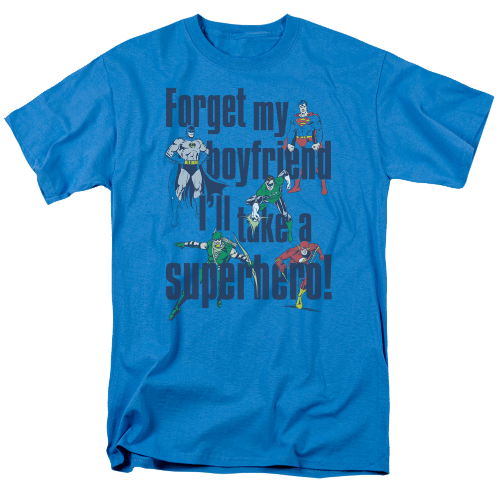 Justice League Forget My Boyfriend - Men's Regular Fit T-Shirt Men's Regular Fit T-Shirt Justice League