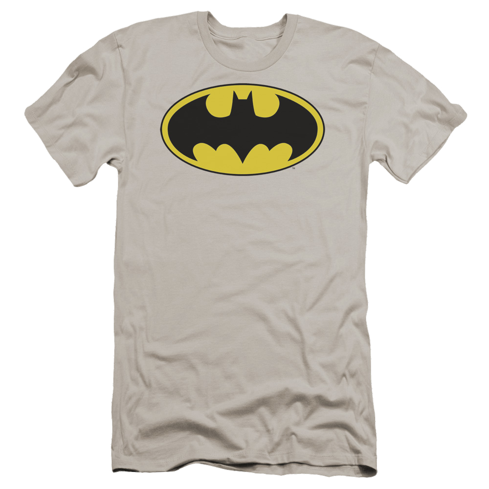 DC Comics Batman Logo - Men's Premium Slim Fit T-Shirt Men's Premium Slim Fit T-Shirt Batman