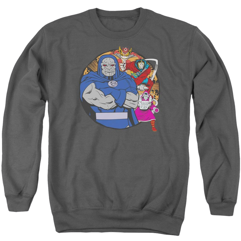 DC Comics Apokolips Represent - Men's Crewneck Sweatshirt Men's Crewneck Sweatshirt DC Comics