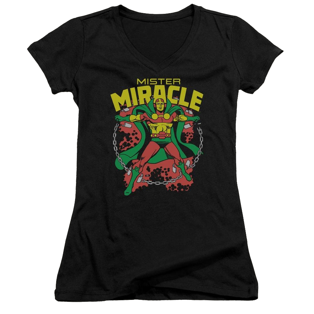 More DC Characters Mr Miracle - Juniors V-Neck T-Shirt Juniors V-Neck T-Shirt DC Comics